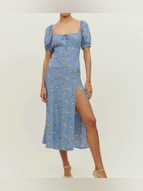 Reformation Teyana Floral-Print Woven Midi Dress